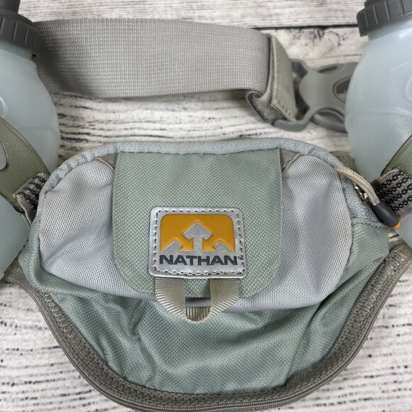 Nanthan Running Cycling Hydration Adjustable Trail Mix Belt with 2 Bottl… - Picture 9 of 15